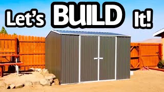 500 Absco 10’x10’ Shed BuildReview [upl. by Alleahcim381]