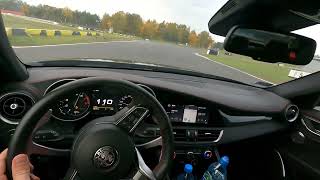 Alfa Romeo Giulia Quadrifoglio drifting POV 4K [upl. by Atiuqcir943]