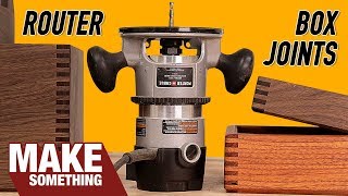 How to Make Box Joints with Only a Router  Woodworking Jig [upl. by Thorin]