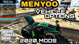 How to use Vehicle Options in GTA 5 MENYOO MOD  GTA V [upl. by Ayram]