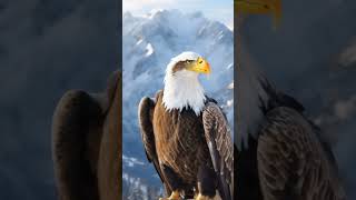 Eagle On Mountain eagles eaglebird birds birdspecies nature mountains ai aiinsights shorts [upl. by Eanyl]