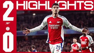 BIG CHAMPIONS LEAGUE WIN 🔥  HIGHLIGHTS  Arsenal vs PSG 20  Havertz amp Saka  UCL [upl. by Anoel291]