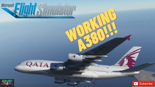 A380 Addon with Fully Working Cockpit  MSFS 2020 [upl. by Kellyn]