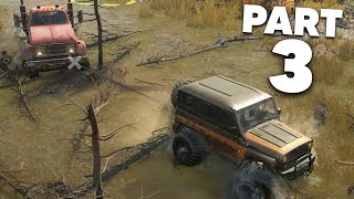 SNOWRUNNER Gameplay Walkthrough Part 3  SAVING THE DROWNED HIGHWAY TRUCK [upl. by Bel]