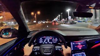 2021 Audi RSQ8 POV Night Drive 3D AudioASMR [upl. by Rogergcam]