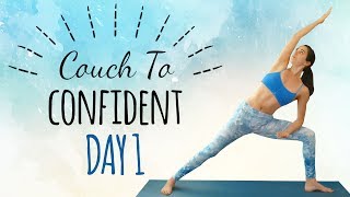 From Couch to Confident in 14 Days Day 1 Core Strength amp Belly Fat Yoga Class  Beginners Yoga [upl. by Thurman]