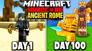 I Survived 100 Days in Ancient Rome on Minecraft Heres What Happened [upl. by Bobker]