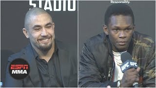 The best of Robert Whittaker and Israel Adesanyas UFC 243 press conference  ESPN MMA [upl. by Ashatan]