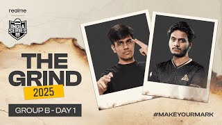 HINDI realme BGIS 2025  THE GRIND  Group B  Day 1 [upl. by Sinned]