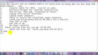 Cisco install IOS on Switch 3850 48PS use USB [upl. by Brownley]