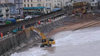 Dawlish Sea Wall Upgrade Network Rail UHD 4K [upl. by Eiznik]