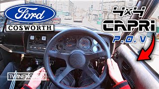 4x4 FORD COSWORTH CAPRI POV DRIVE amp LAUNCH TURBO FLUTTER [upl. by Hukill]