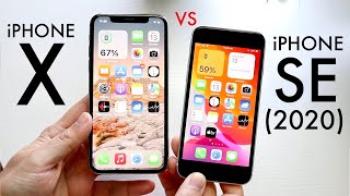 iPhone X Vs iPhone SE 2020 In 2022 Comparison Review [upl. by Iand701]