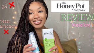 THE HONEY POT REVIEW Plant based feminine products NO BV NO YEAST INFECTION NO ODOUR 🌸 [upl. by Ecnav]