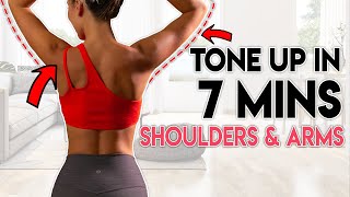 TONE YOUR ARMS with this Home Workout  Get Results in 7 minutes [upl. by Kcin]