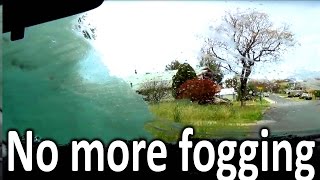 How to STOP windscreen FOGGING  RAINX ANTIFOG review [upl. by Lilybelle582]