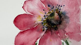 Tips On How To Paint Flowers In Watercolour [upl. by Adnylam]