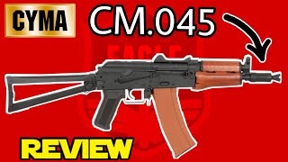 CYMA CM045 AK74U AIRSOFT SUBMACHINE GUN REVIEW amp TEST [upl. by Ashti412]