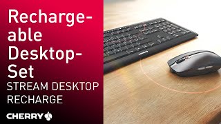 CHERRY STREAM DESKTOP RECHARGE  Premium wireless keyboard and mouse set with charging function [upl. by Dorella]