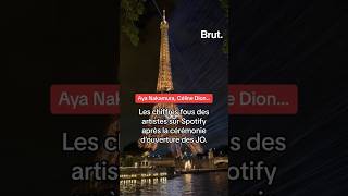 Les chiffres fous sur Spotify après la cérémonie douverture des JO paris2024 [upl. by Adnamra544]