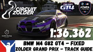 iRacing new BMW M4 G82 GT4 Fixed  Circuit Zolder Grand Prix GP  Track Guide  136362 [upl. by Socha47]