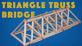 Young Engineers Triangle Truss Bridge  Simple and Strong Engineering Project for Kids [upl. by Lauter]