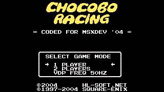 MSXdev04  Lets Quickly Play HLSofts Chocobo Racing 2004 [upl. by Ewer]