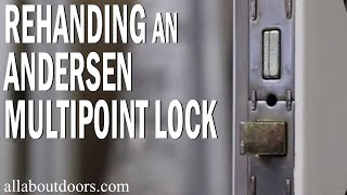 Rehanding an Andersen Multipoint Lock [upl. by Agem]