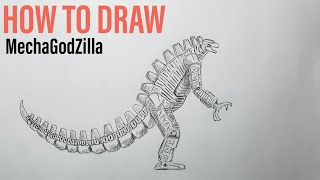 How to Draw MechaGodZilla [upl. by Countess799]