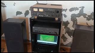 amplifier nad 3080 with speaker akai sw 155 [upl. by Adniral597]