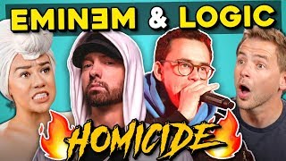 Adults React To Logic  Homicide Ft Eminem [upl. by Yelwah]