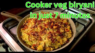 Easy Veg cooker Biryani Recipe Navrathri special Veg Biryani Injis veg biryani recipe [upl. by Fidelas]