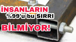 KAYNAK USTALARININ BİLMENİZİ İSTEMEDİĞİ SIR  Kaynaksız Metal Birleştirme Nasıl Yapılır [upl. by Yeneffit]