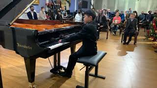 Cameron Liu and Lochlan McBride piano  Forsyths Recital 101221 [upl. by Atinuahs]