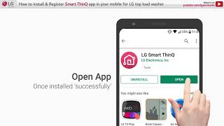 LG Top Load Washer How to Install amp Register product using ThinQ app [upl. by Murage]