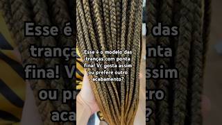 Trança com ponta fina trancas boxbraids shortsvideo [upl. by Oynotna]