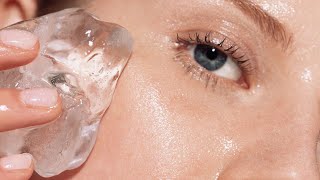 What Happens To Your Skin When You Rub An Ice Cube On Your Face [upl. by Sisely381]