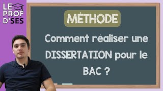 BAC SES Méthode  Comment répondre à une dissertation [upl. by Nywled874]