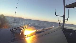 Kongsberg Defence Systems  Naval Strike Missile NSM AntiShip Live Firing 720p [upl. by Tyne]