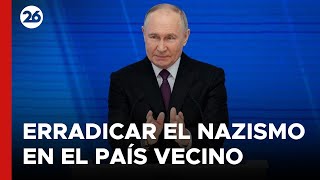 RUSIA  Putin quotRusia hará todo para terminar la guerra en Ucraniaquot [upl. by Duggan]