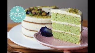 Ultimate Eggless 3 Layer Pistachio Cake [upl. by Repsag550]