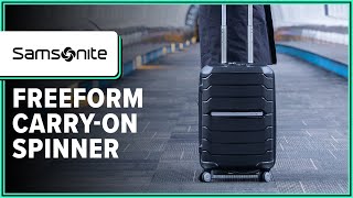 Samsonite Freeform CarryOn Spinner Review 3 Weeks of Use [upl. by Roderich]