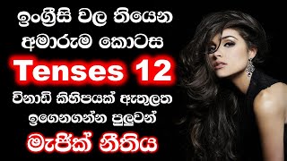 12 English Tenses Sinhala explanation  All English tenses in 07 minutes Spoken English in Sinhala [upl. by Slinkman]