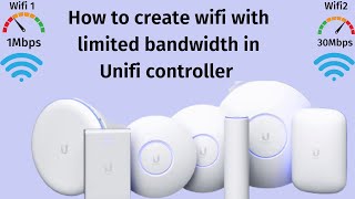 How to setup bandwidth limit Unifi bandwidth controller ubiquiti wifi wireless [upl. by Jonah44]