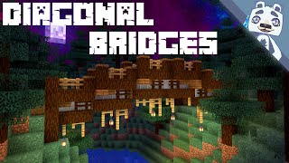 How To Build Diagonal Bridges In Minecraft [upl. by Phi489]