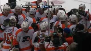 Danny Briere OT Goal vs Islanders 11232011 [upl. by Ina163]