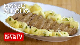 Come fare il gustoso MANZO ALLOLIO CON PATATE di Benedetta Rossi 😘 Ricetta TV Fatto in Casa per Voi [upl. by Maggs]