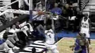 Tracy McGrady passes off the backboard to himself and dunks [upl. by Arnoldo423]