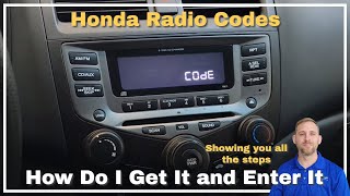 2016 Honda odyssey radio Code [upl. by Anaidirib]