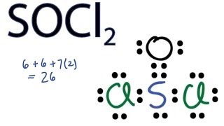 SOCl2 Lewis Structure  How to Draw the Lewis Structure for SOCl2 [upl. by Anoerb482]